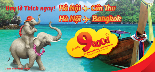 Bay là Thích ngay Hà Nội - Cần Thơ và Hà Nội - Bangkok