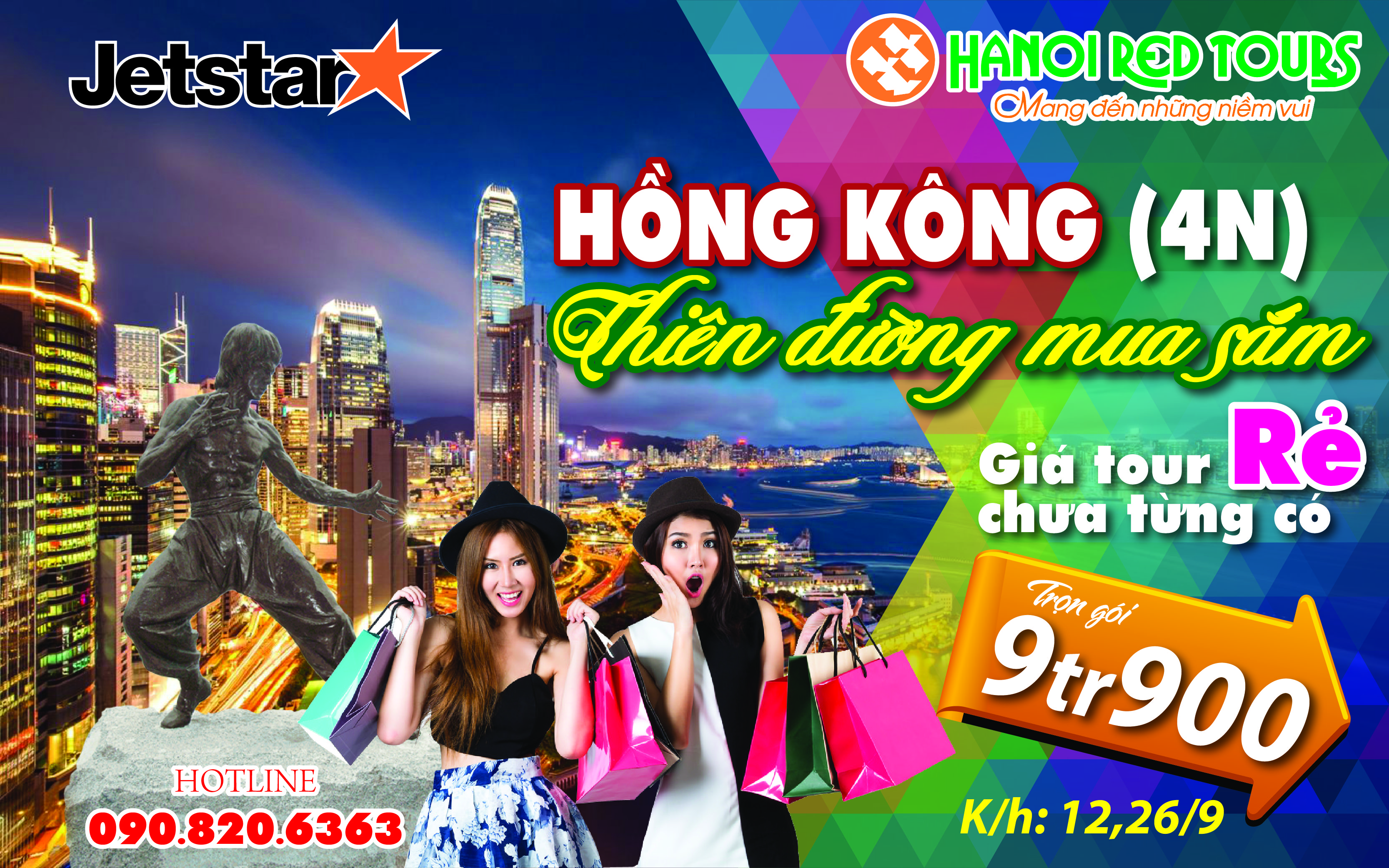 TOUR HONG KONG KHUYẾN MẠI CHƯA TỪNG CÓ: TRỌN GÓI 9.900.000 Đ