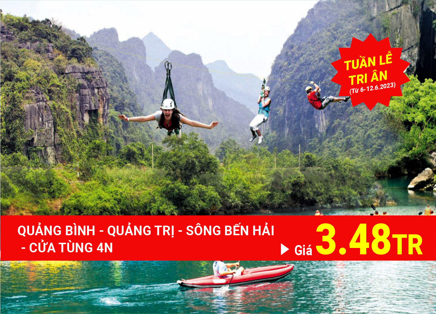 KHÁM PHÁ QUẢNG BÌNH - QUẢNG TRỊ - ĐỊA ĐẠO VỊNH MỐC - BIỂN CỬA TÙNG 