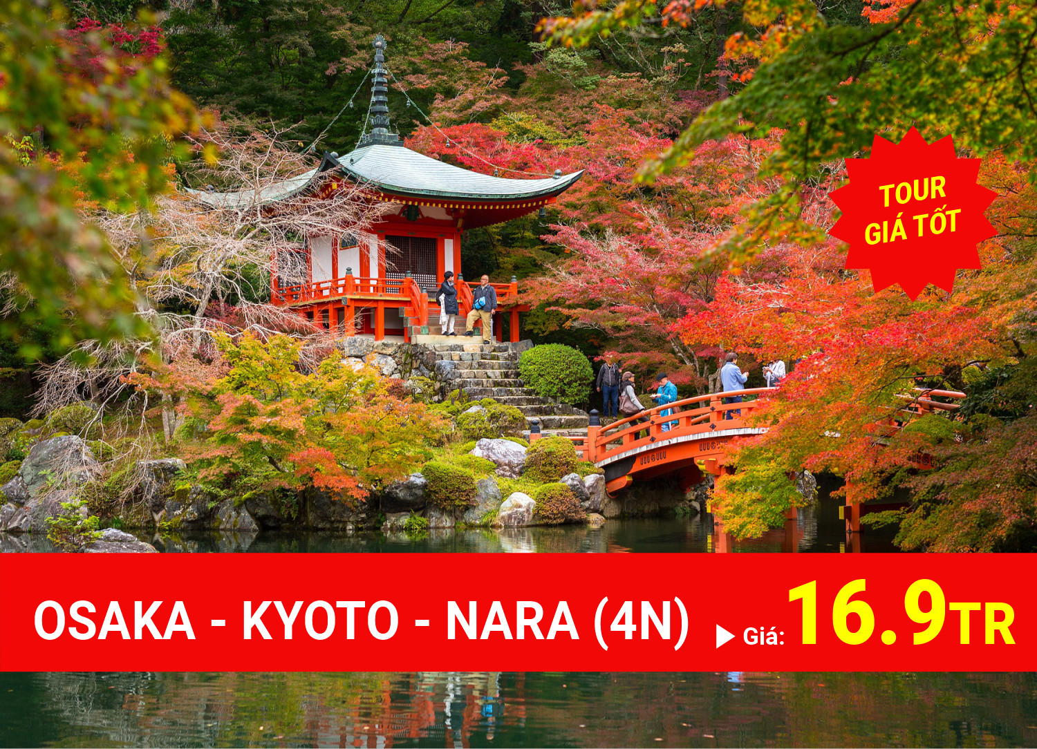 TOUR TIẾT KIỆM OSAKA 4 NGÀY 