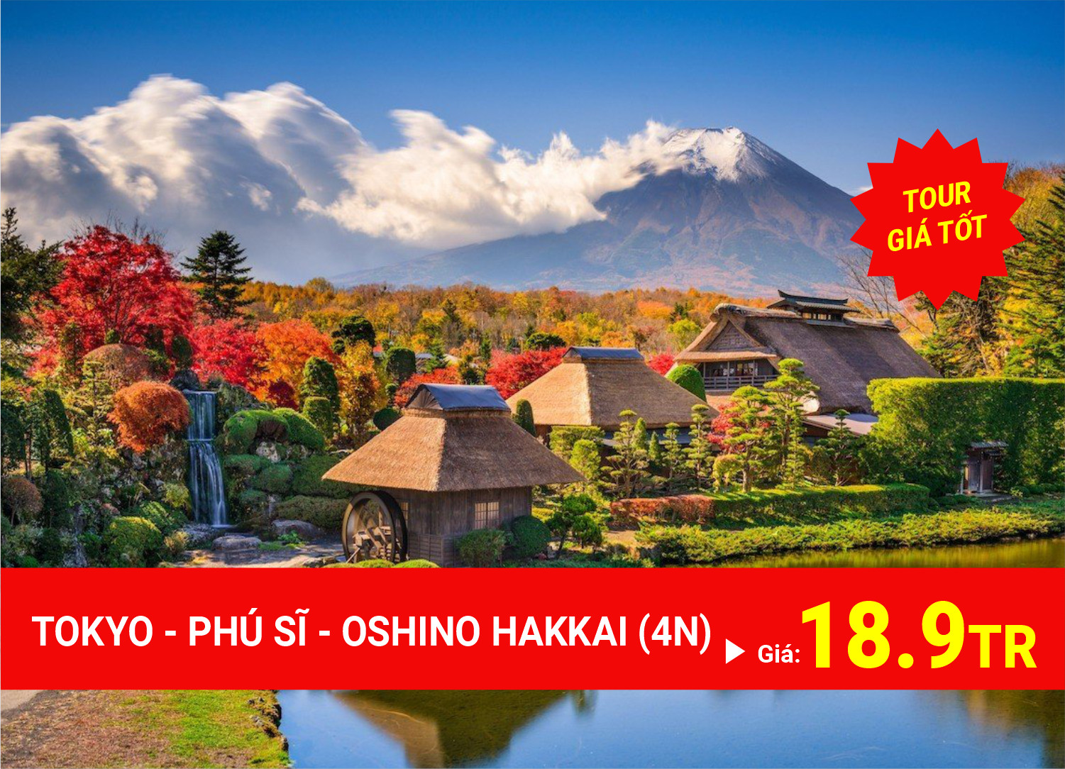 TOUR TIẾT KIỆM TOKYO 4 NGÀY 
